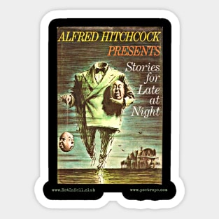 ALFRED HITCHCOCK –– STORIES FOR LATE AT NIGHT by Various Authors Sticker